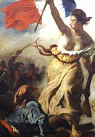Barikatlarda halka öncülük eden Marianne (Fransız Devrimi'nin sembolü)