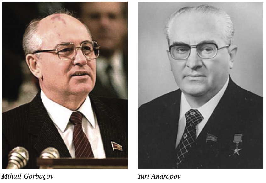Mihail Gorbaçov ve Yuri Andropov