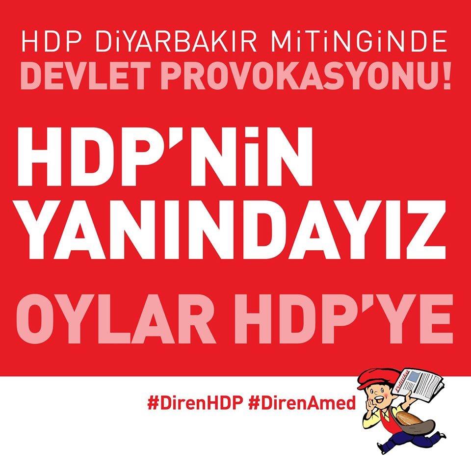 HDP'nin yanındayız, Oylar HDP'ye!