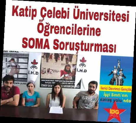 Katip Çelebi Üniversitesi öğrencilerine SOMA soruşturması