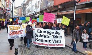 Rize Fındıklı'da Kadınların Yürüyüşü