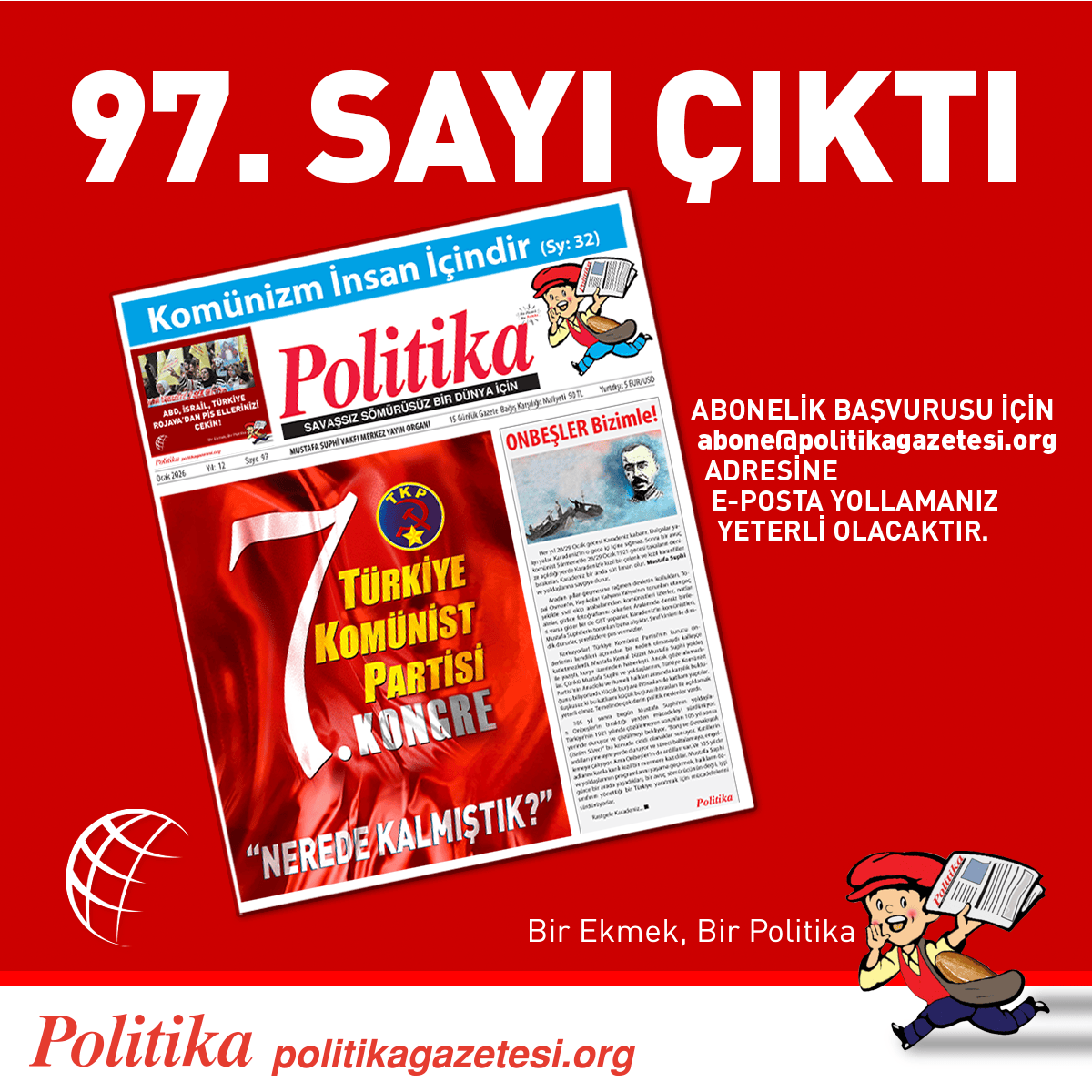 Politika'nın 97. Sayısı Çıktı