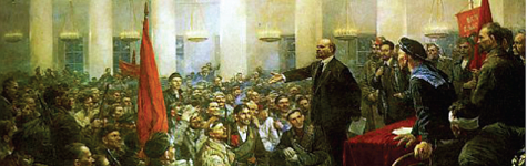 V. İ. Lenin halka konuşurken