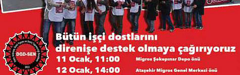 Migros işçileri DGD-SEN’de örgütleniyor Migros işçileri DGD-SEN’de örgütleniyor