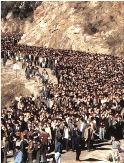 Maden ocağı önünde protesto