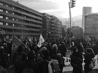 Frankfurt'ta Avrupa Merkez Bankası'na karşı eylemden